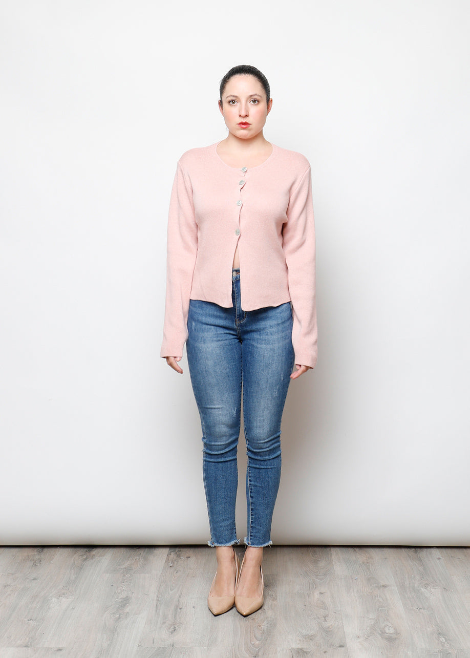 Cardigan con bottoni in 100% cotone