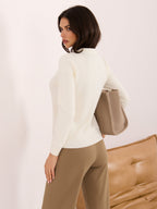 Charlie - Maglione Casual in Viscosa con Ricamo Orsetto