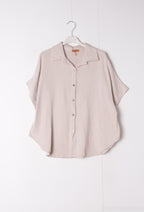Camicia aperta con bottoni in 100% cotone