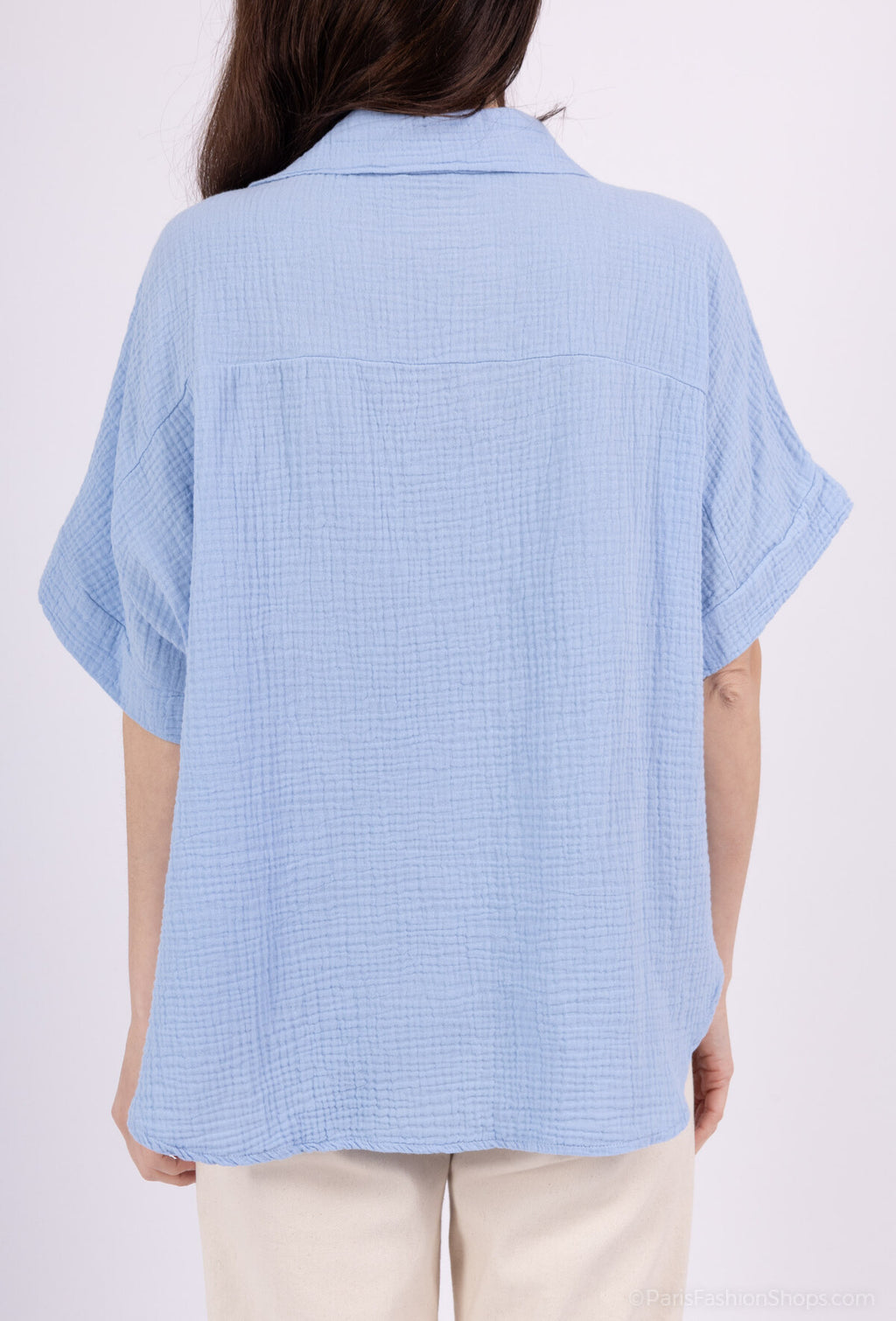 Camicia aperta con bottoni in 100% cotone