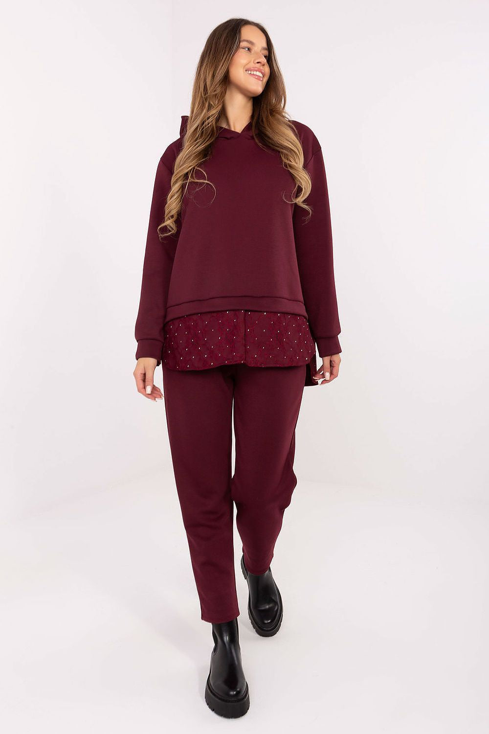 Rosso / Universale Completo casual da donna - 220296