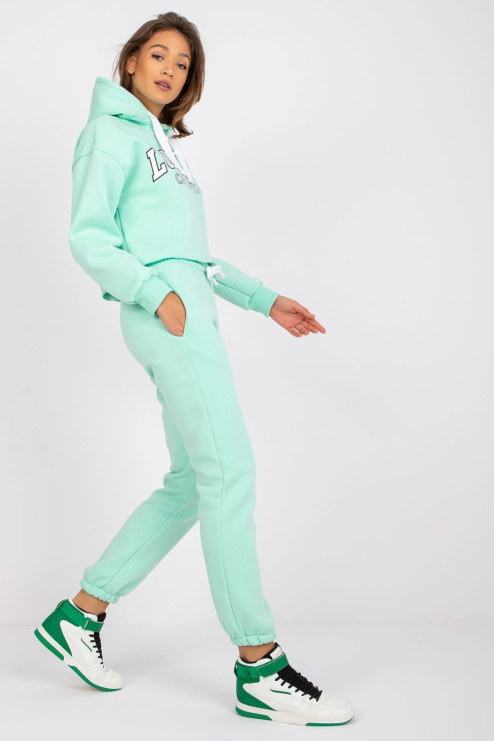 verde 2 / Universale Completo casual felpa e pantaloni