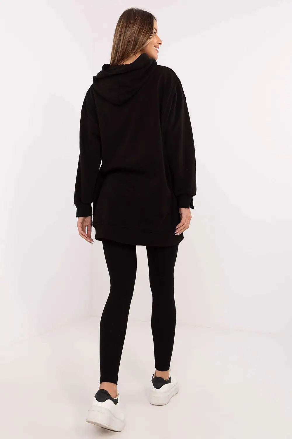 Completo composto da una lunga felpa e leggings - 206084