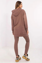 Completo composto da una lunga felpa e leggings - 206084