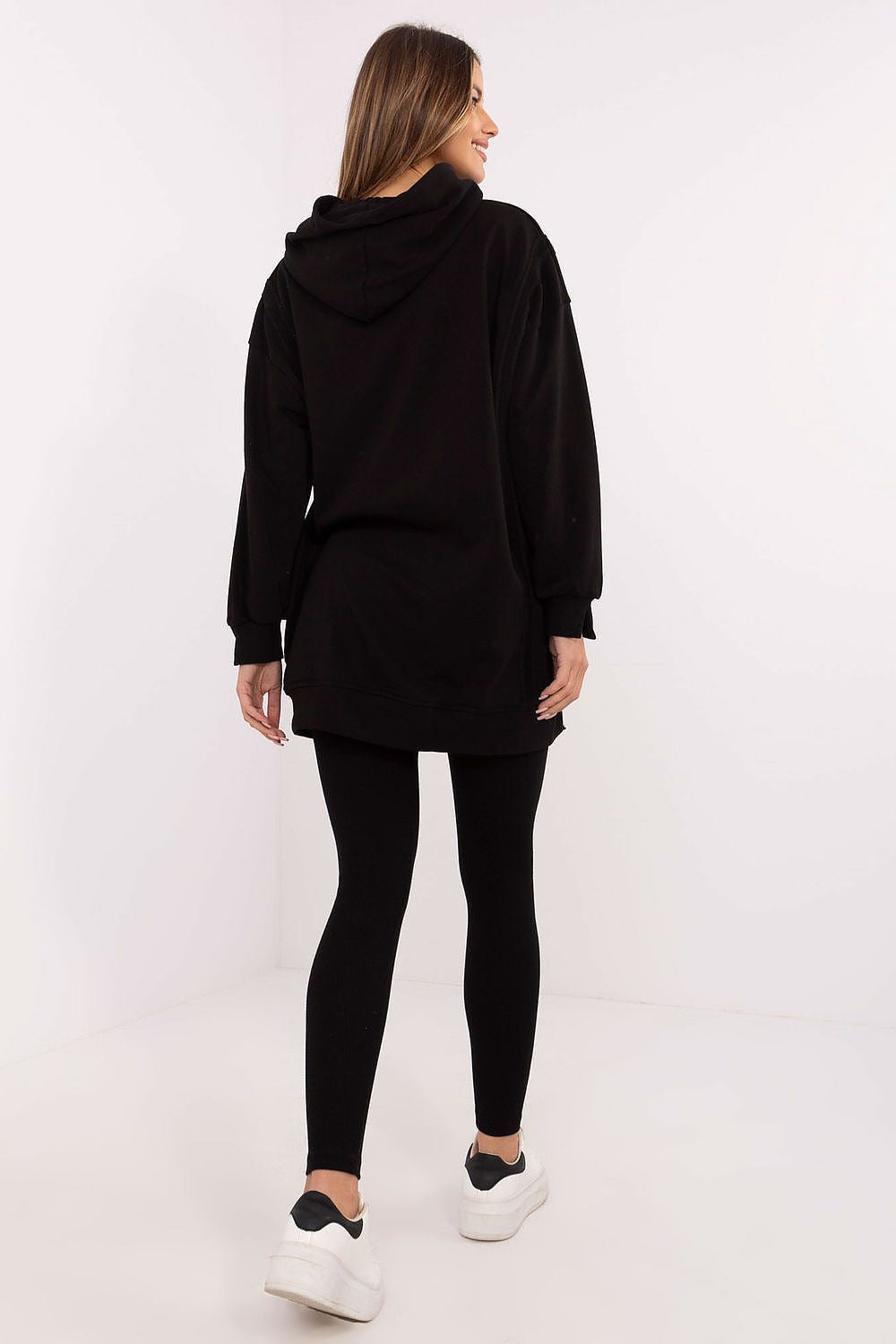 Completo composto da una lunga felpa e leggings - 206084