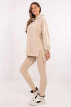 Completo composto da una lunga felpa e leggings - 206084