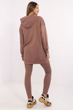 Completo composto da una lunga felpa e leggings - 206084