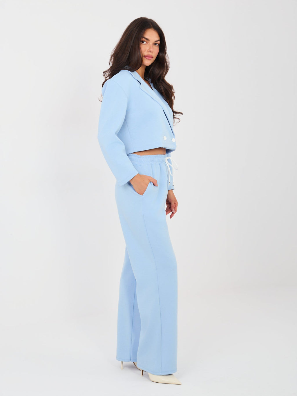 Completo Coordinato Blazer e Pantaloni a Gamba Dritta