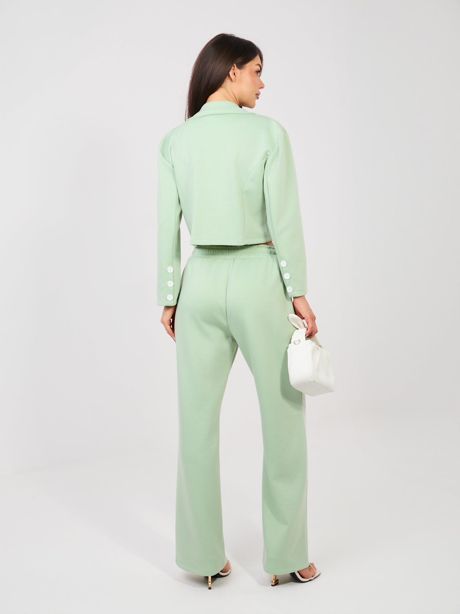 Completo Coordinato Blazer e Pantaloni a Gamba Dritta