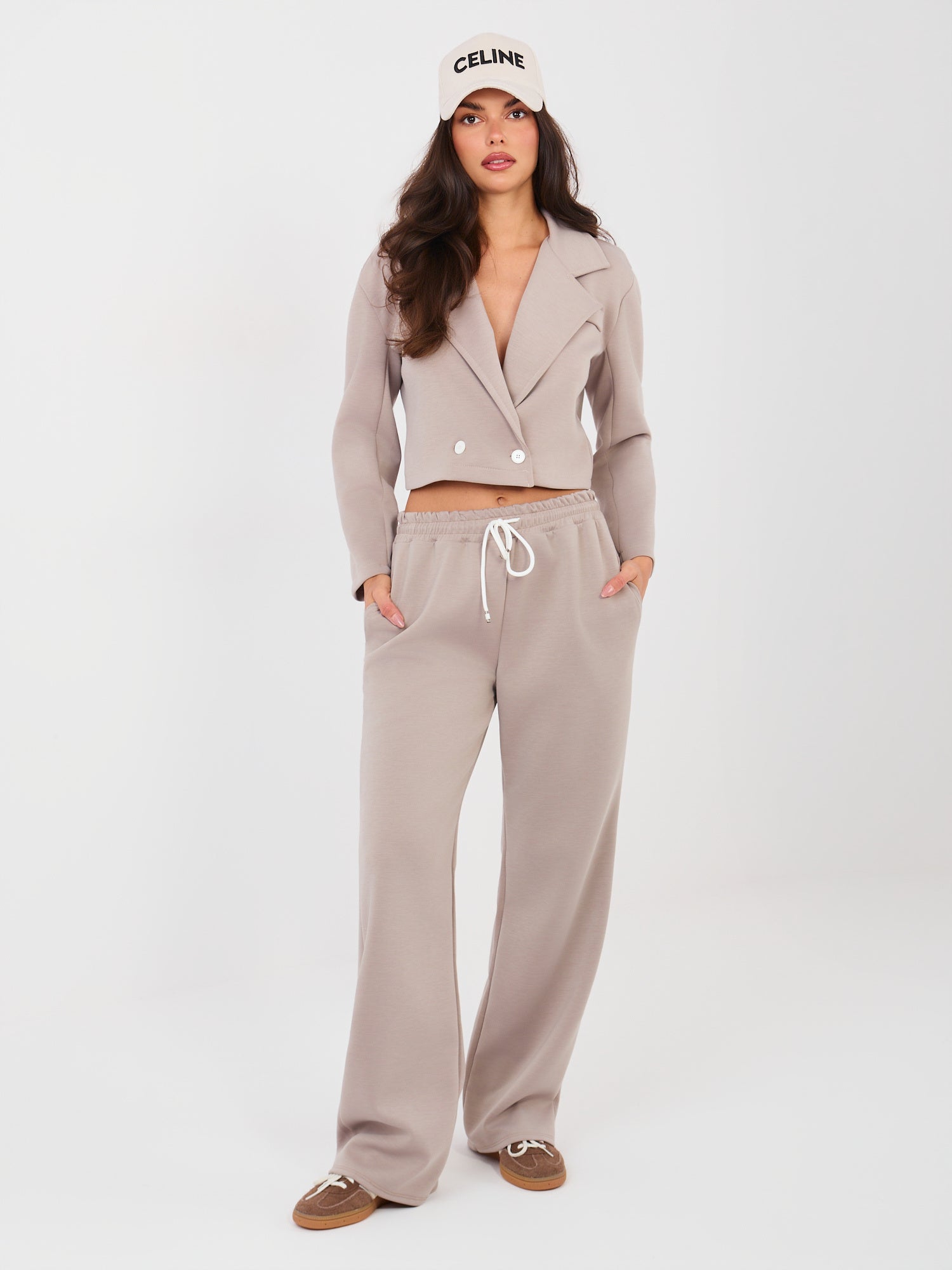 Completo Coordinato Blazer e Pantaloni a Gamba Dritta