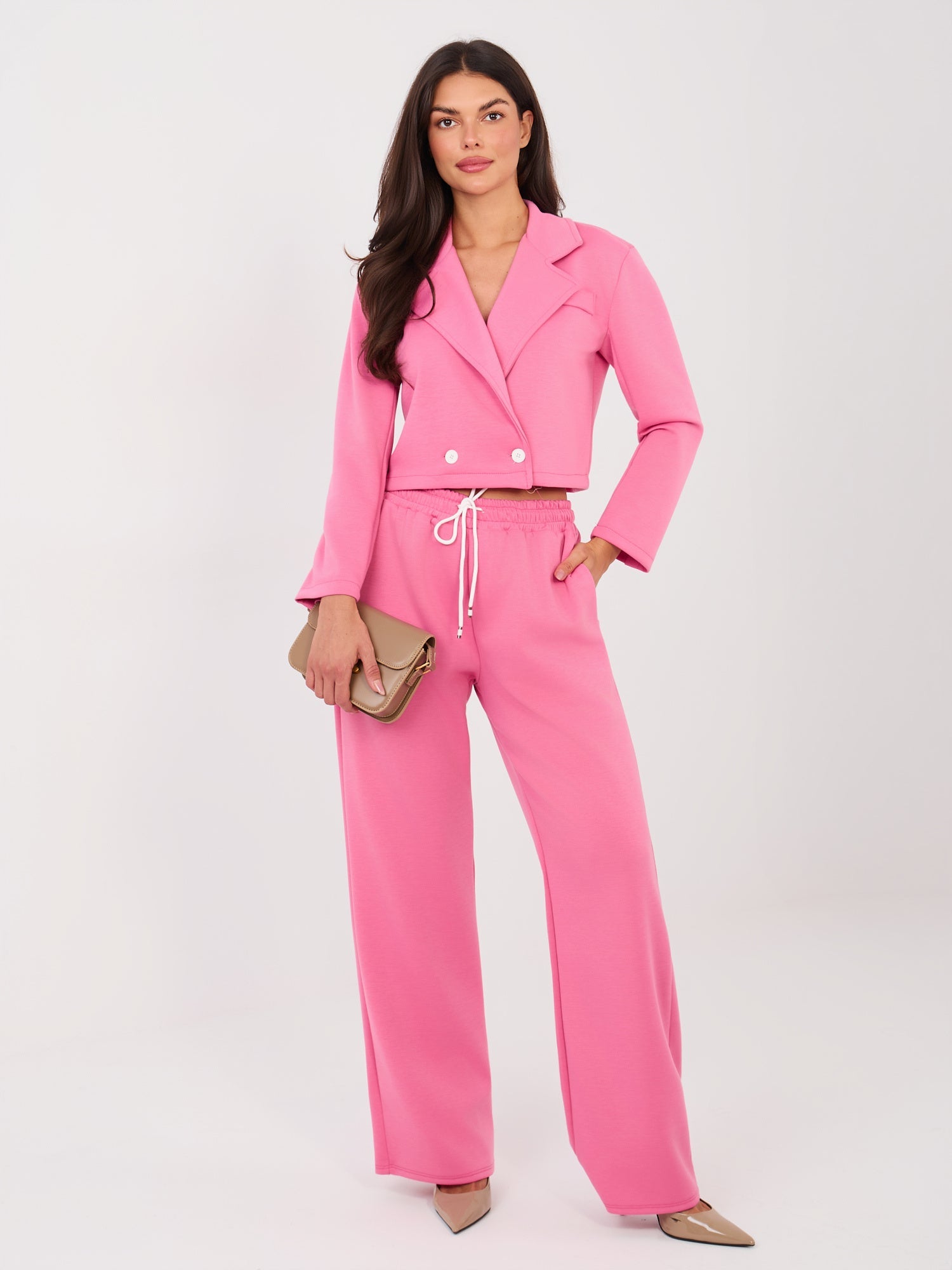 Completo Coordinato Blazer e Pantaloni a Gamba Dritta