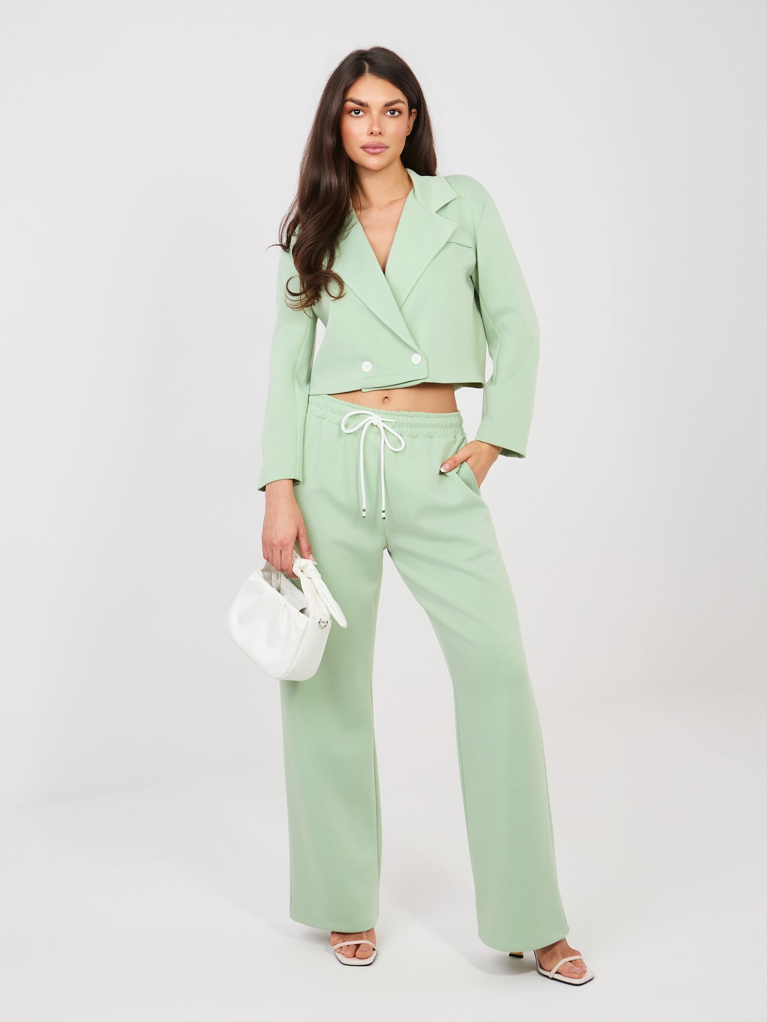 Completo Coordinato Blazer e Pantaloni a Gamba Dritta