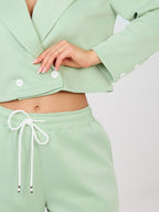 Taglia unica / Verde pistacchio Completo Coordinato Blazer