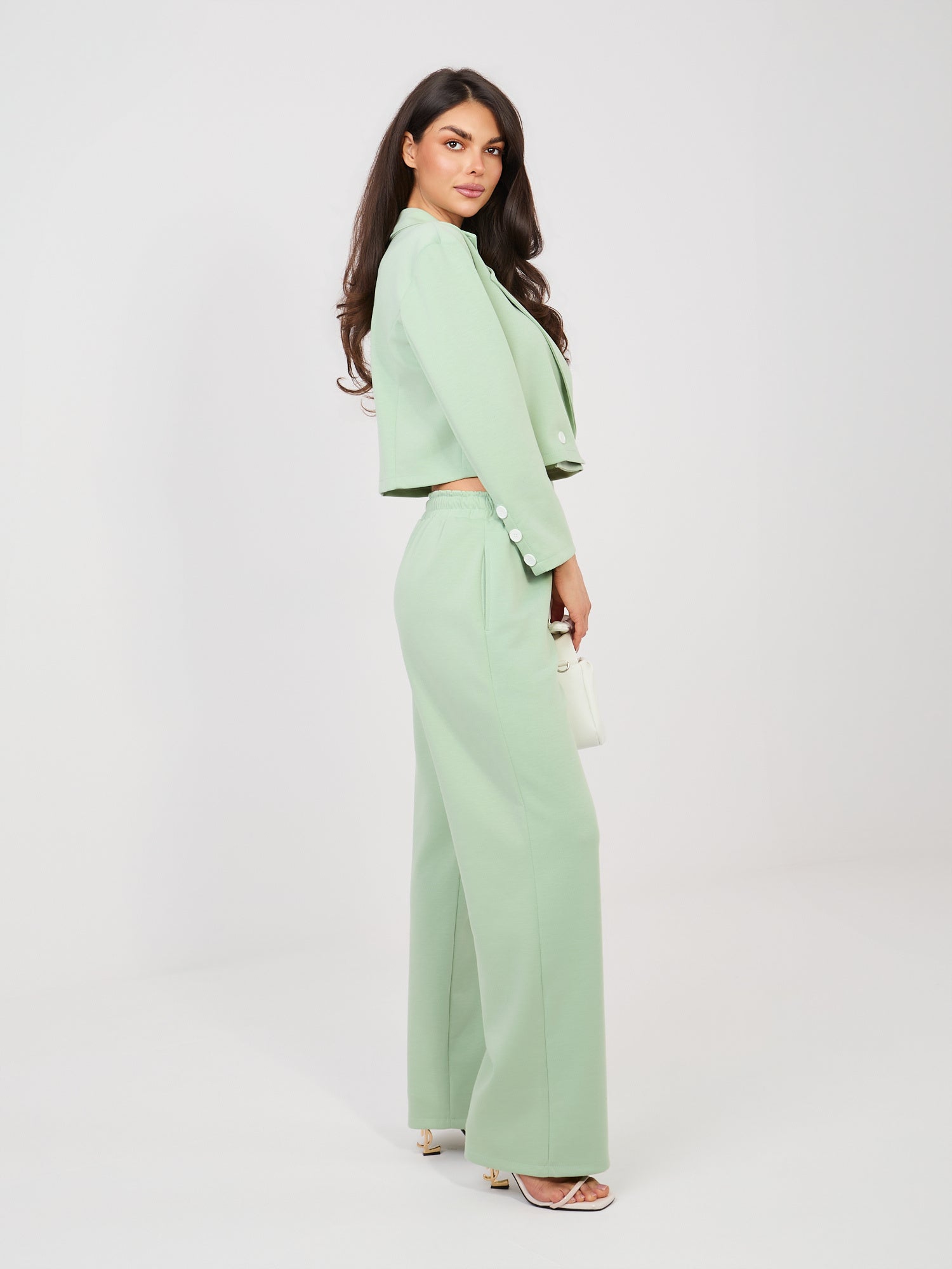 Completo Coordinato Blazer e Pantaloni a Gamba Dritta