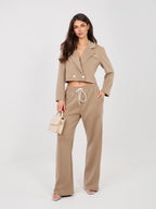 Completo Coordinato Blazer e Pantaloni a Gamba Dritta