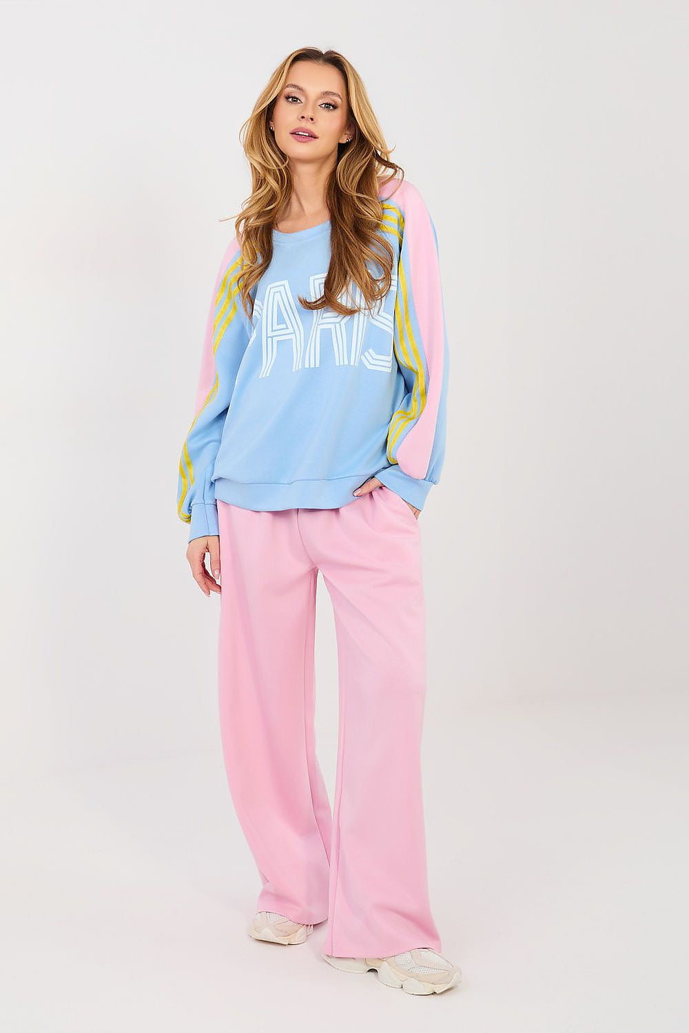 Rosa / Universale Completo da donna felpa + pantaloni