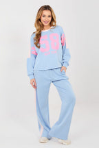Azzurro / Universale Completo felpa + pantaloni - 223954