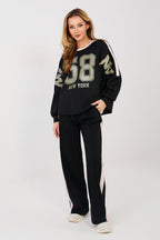 Nero / Universale Completo felpa + pantaloni - 223954