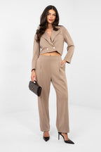 Beige / Universale Completo giacca corta e pantaloni lunghi