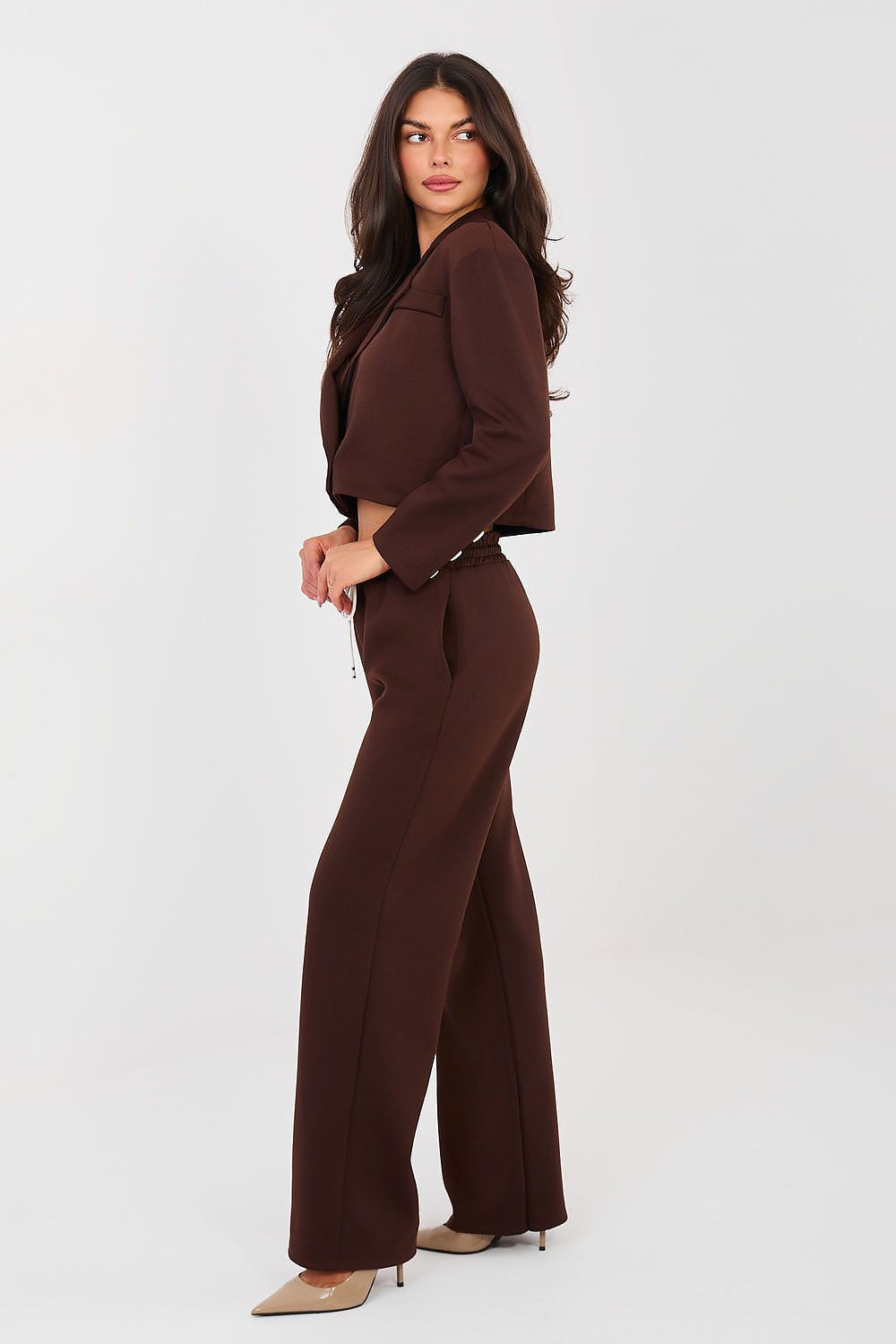 Completo giacca crop + pantaloni - TIFFANIY - 223649