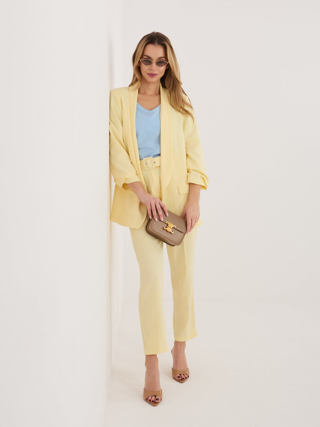 Giallo / S/M Completo Giacca e Pantaloni 7/8 (Maxine)