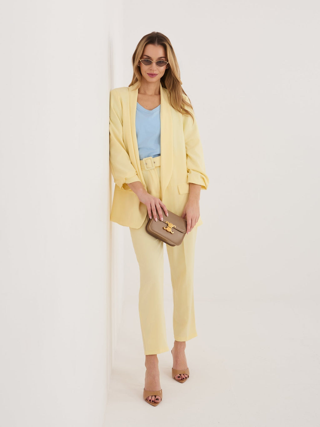 Giallo / S/M Completo Giacca e Pantaloni 7/8 (Maxine)