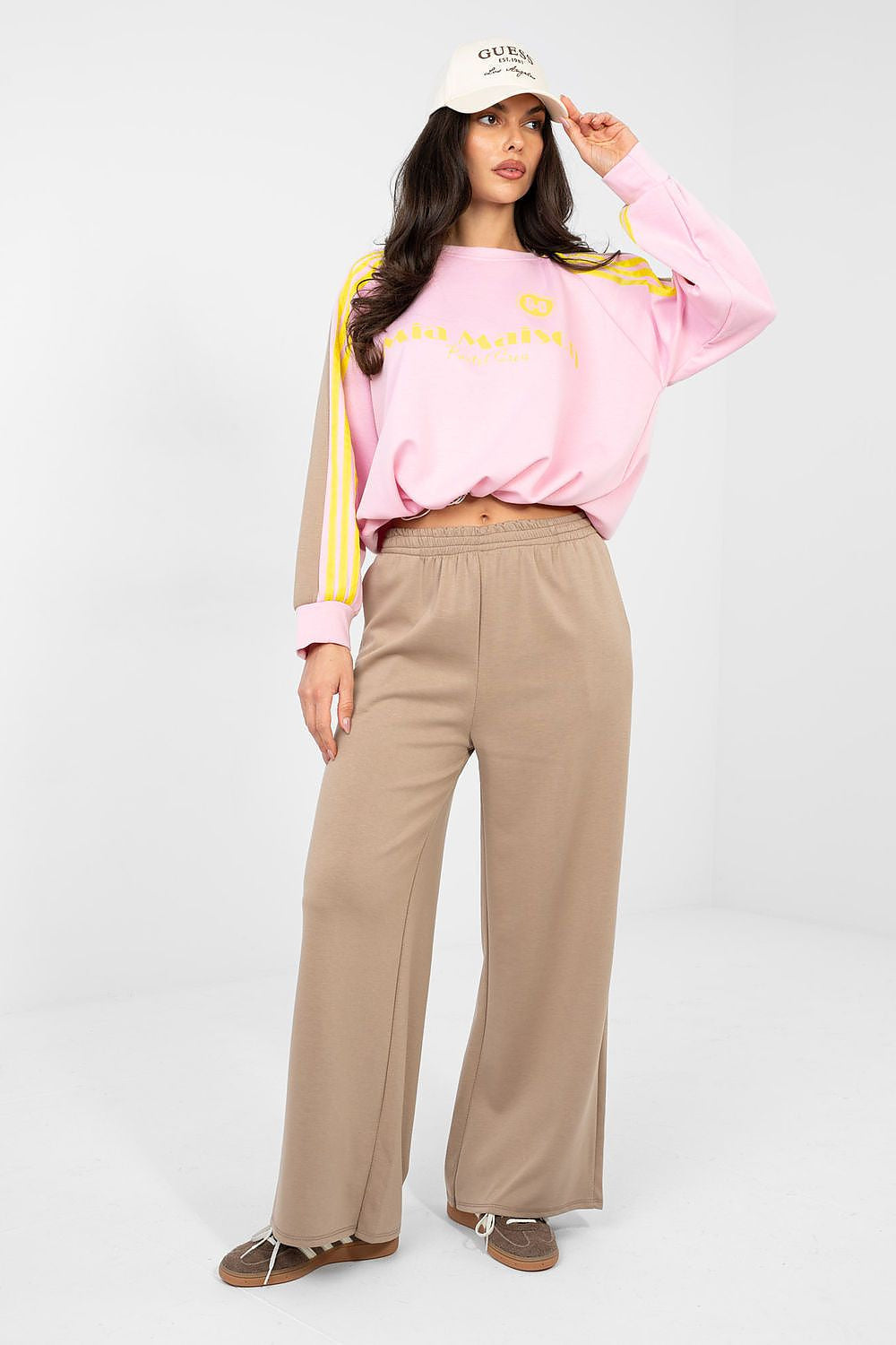 Beige 2 / Universale Completo jogging da donna elegante