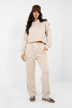 Beige 2 / Universale Completo jogging in misto viscosa