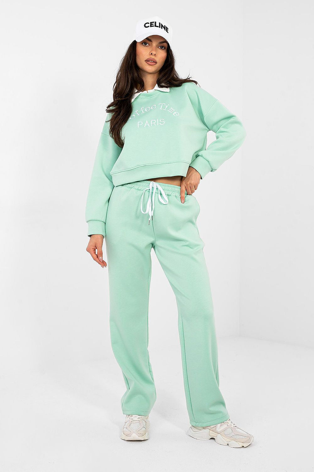 Verde / Universale Completo jogging in misto viscosa - EMMA