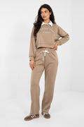 Beige / Universale Completo jogging in misto viscosa - EMMA