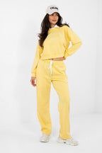 Giallo / Universale Completo jogging in misto viscosa