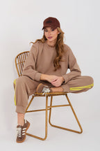 beige 4 / universale Completo jogging in viscosa