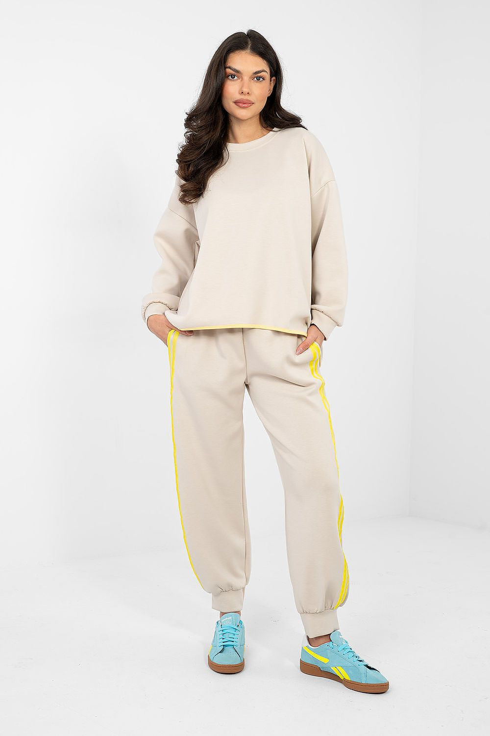 beige 2 / universale Completo jogging in viscosa