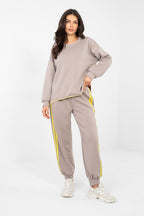 beige / universale Completo jogging in viscosa