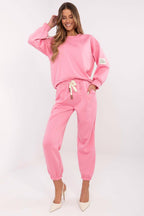 Rosa / Universale Completo sportivo da donna in cotone
