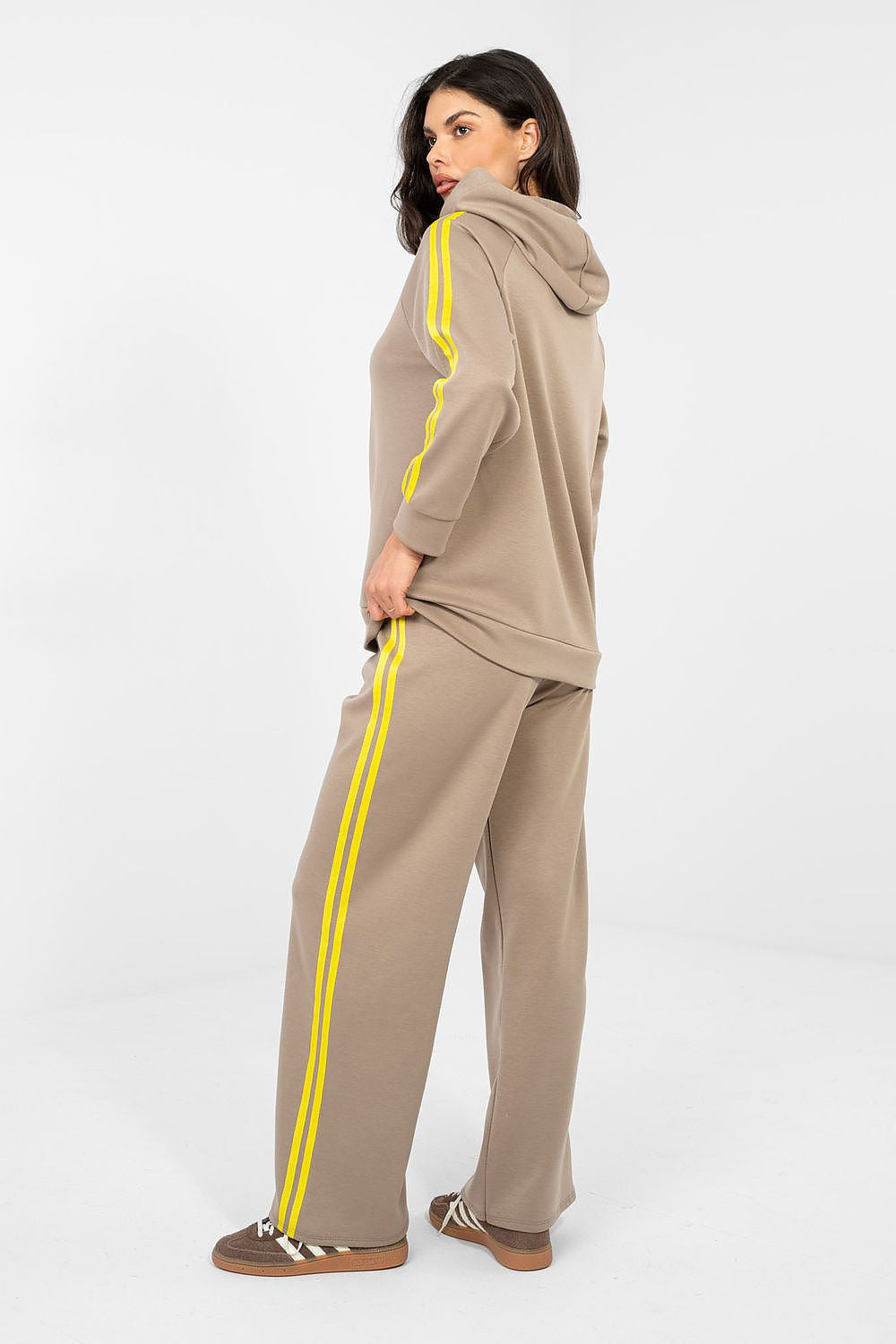 Completo sportivo donna con felpa cappuccio e zip - EMILY