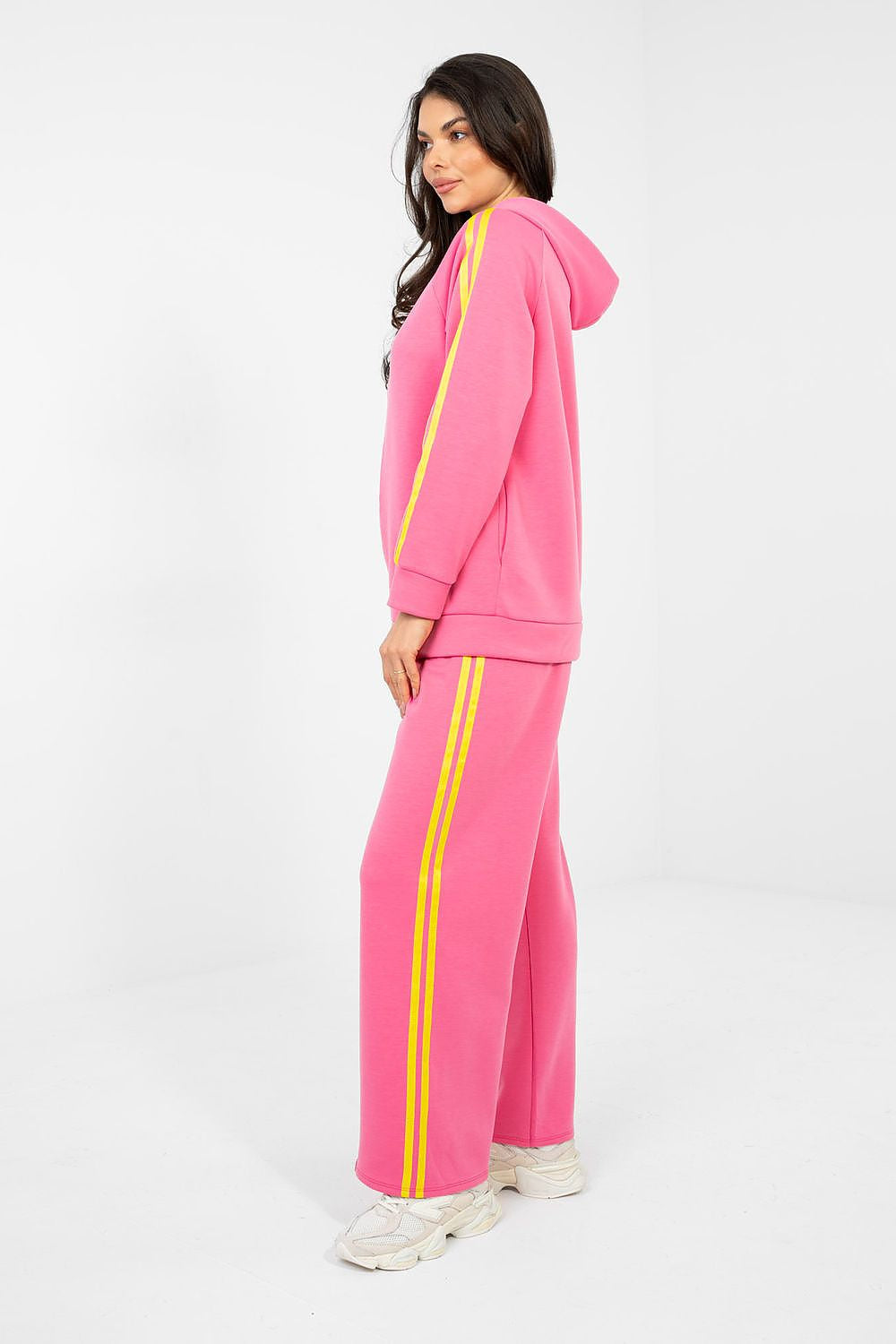Completo sportivo donna con felpa cappuccio e zip - EMILY