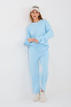 Azzurro / Universale Completo sportivo da donna in viscosa