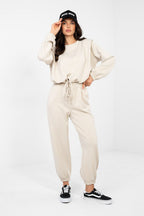 Beige / Universale Completo tuta da donna in viscosa
