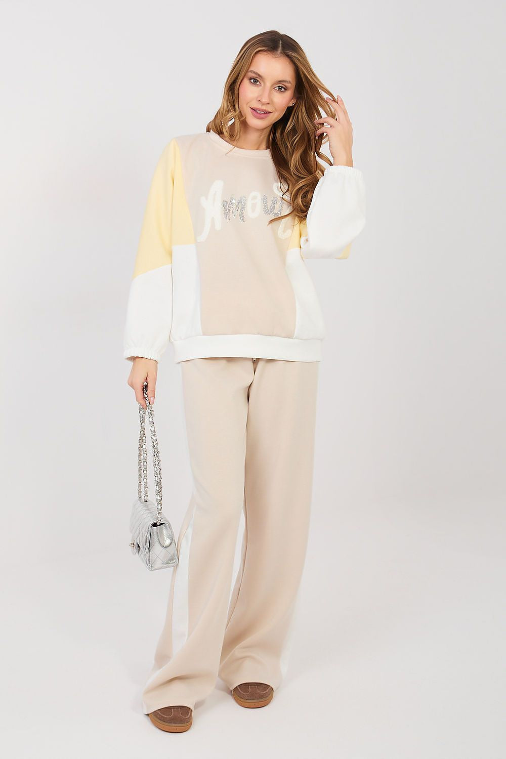 Beige 2 / Universale Completo tuta in morbidissima viscosa