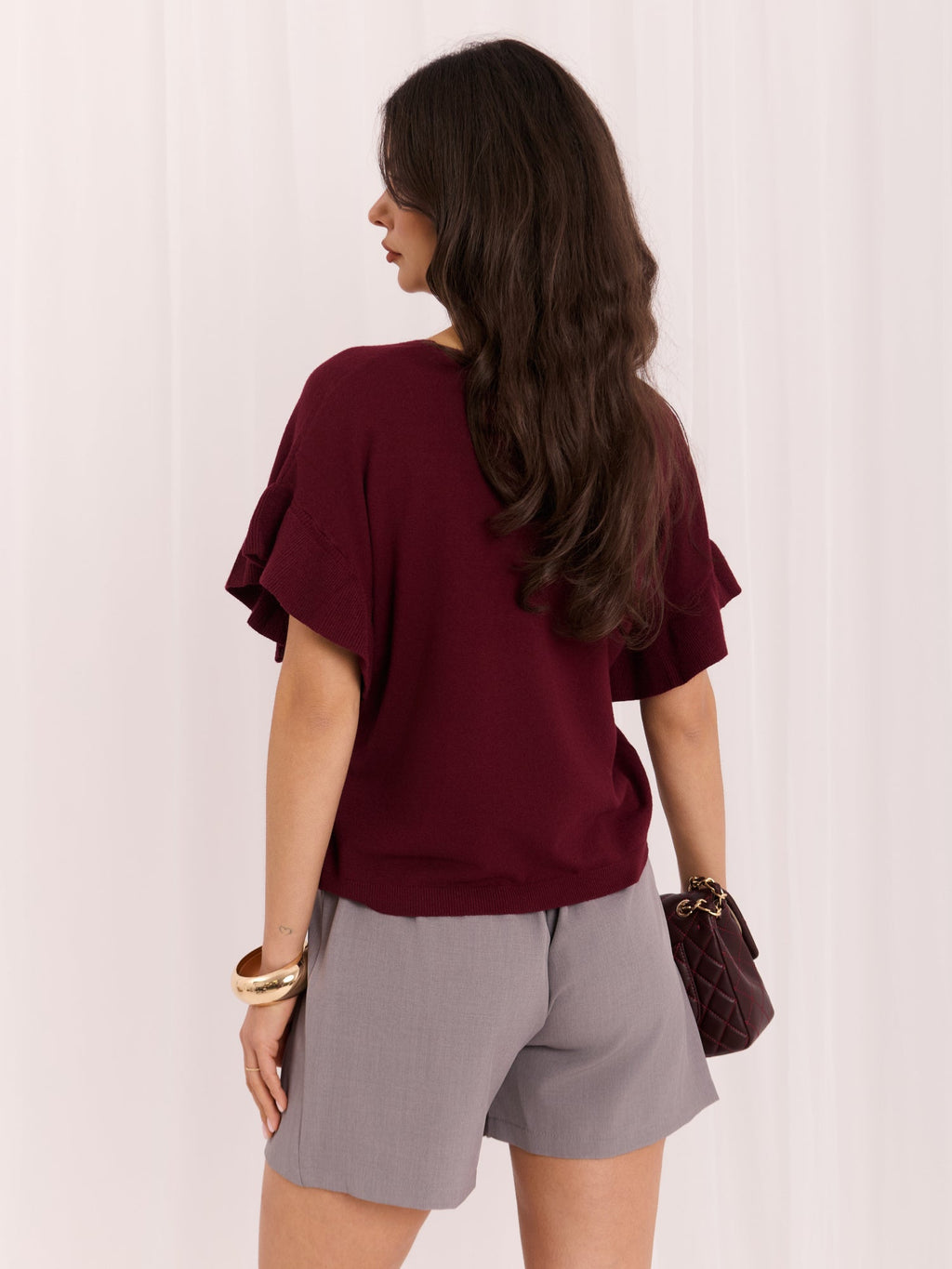 Coraline - Maglione Morbido Elegante a Maniche Corte