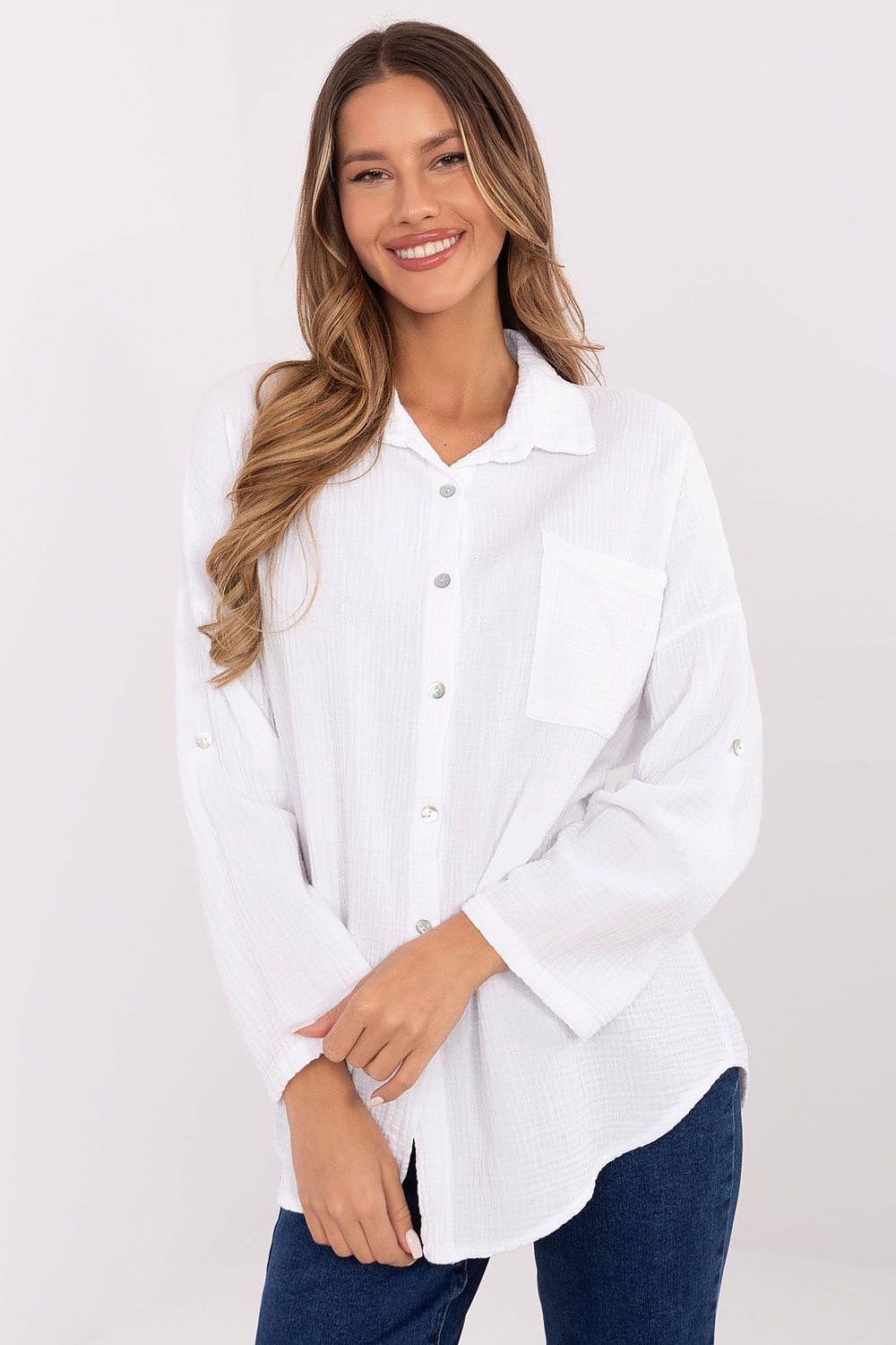  Camicia a manica lunga  model 210013 Italy Moda 