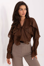  Camicia a manica lunga  model 218415 Rue Paris 