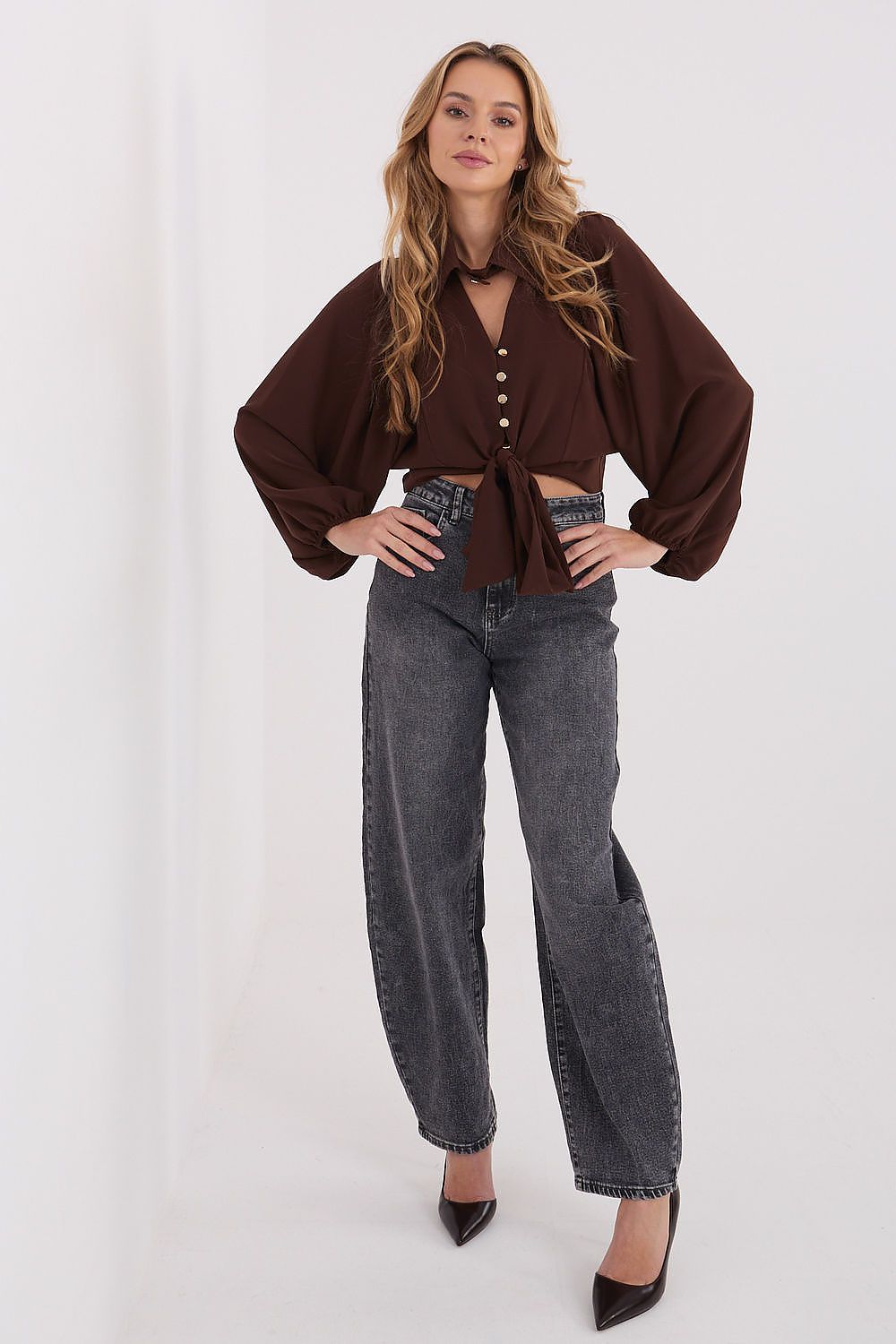  Camicia a manica lunga  model 223171 Italy Moda 