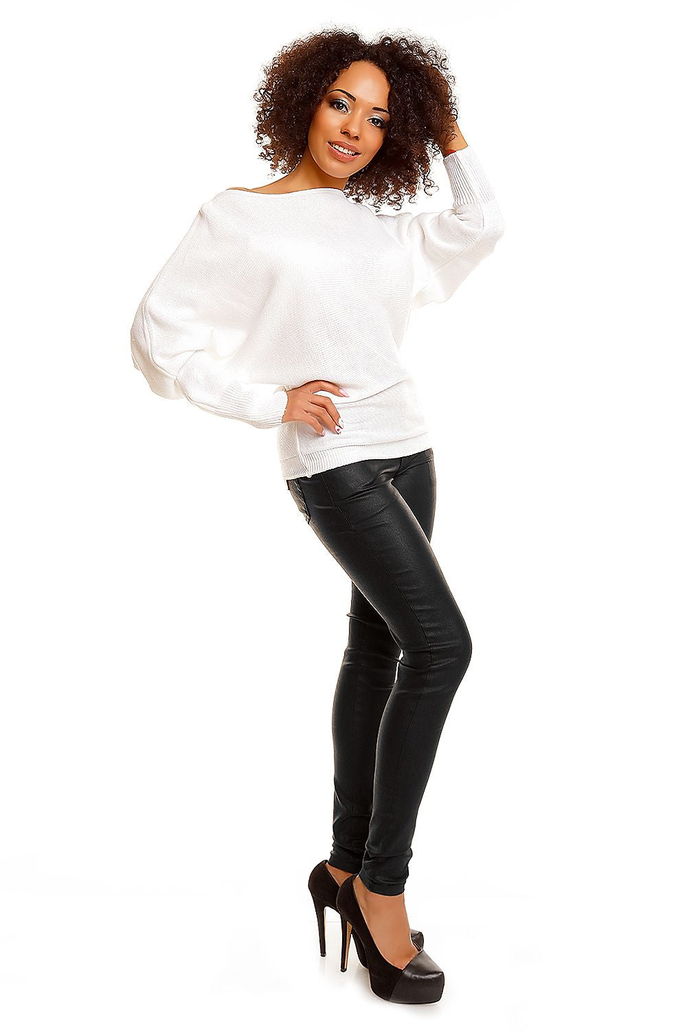  Maglione maniche pipistrello model 84277 PeeKaBoo 
