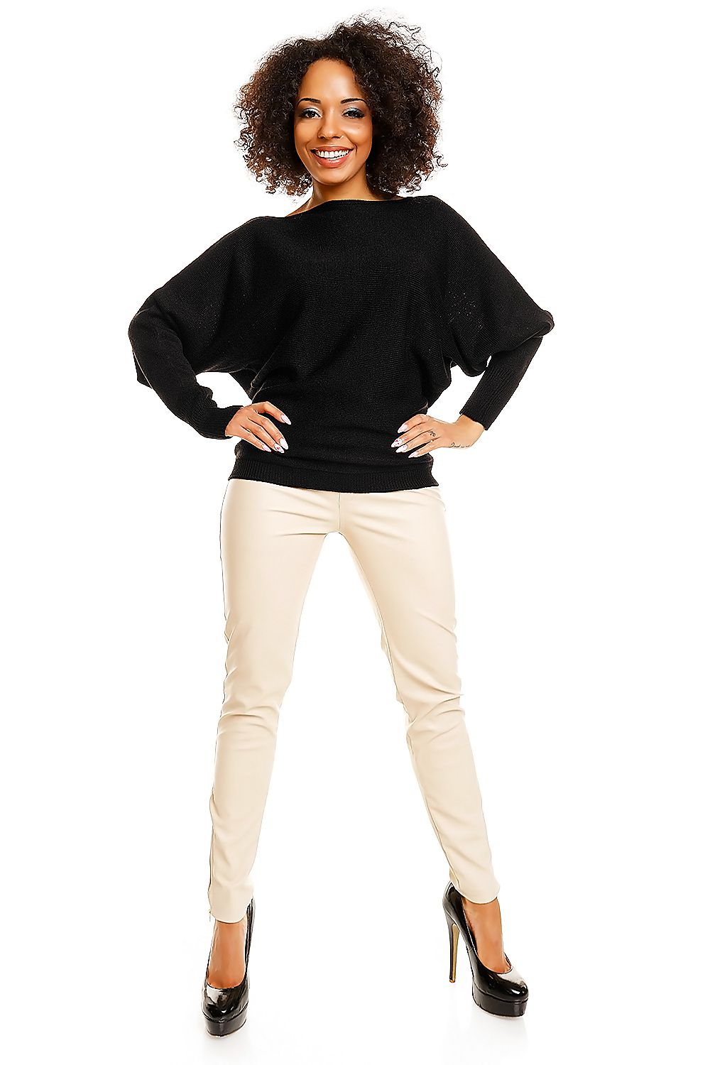  Maglione maniche pipistrello model 84284 PeeKaBoo 