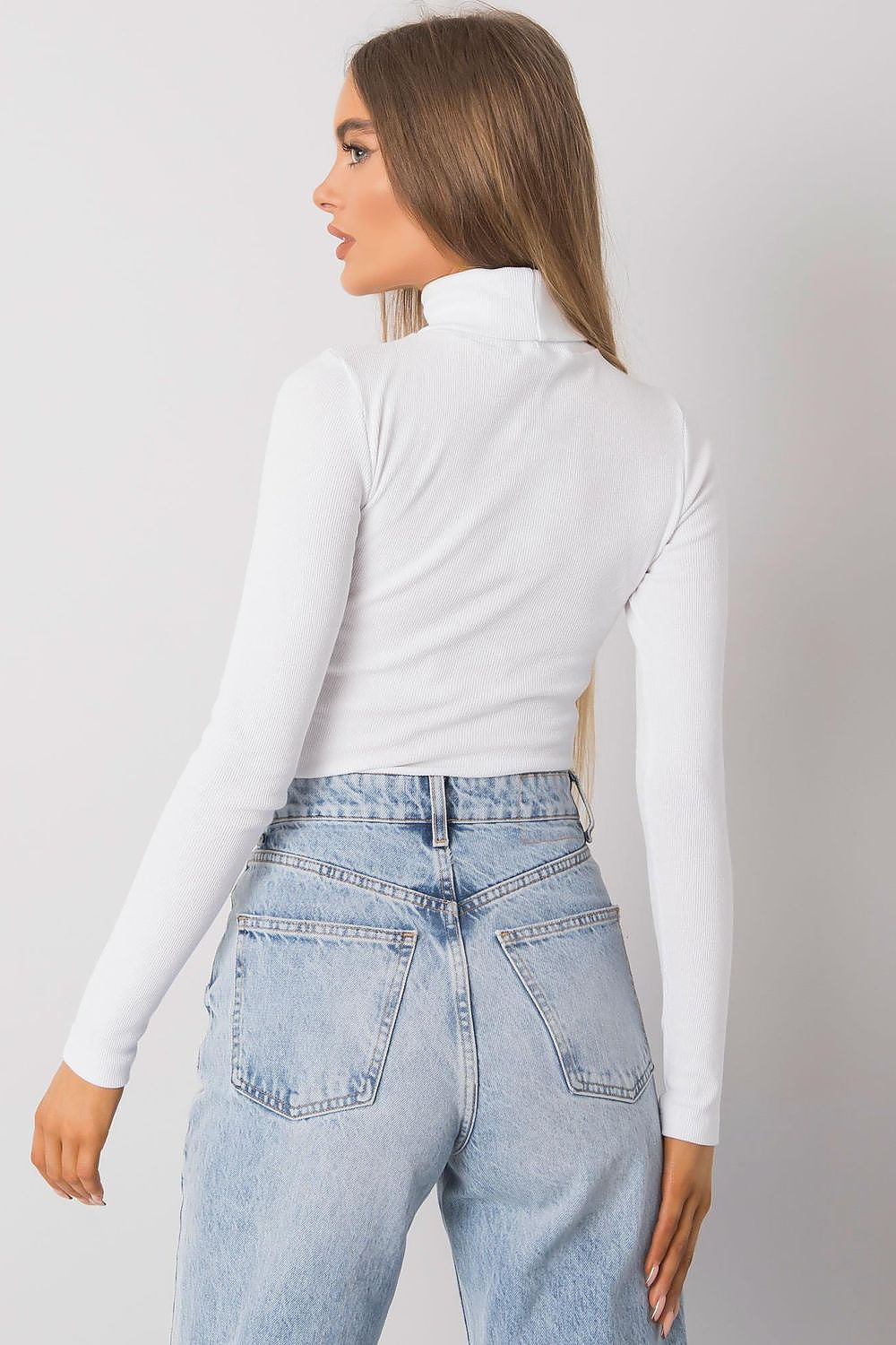 Dolcevita in cotone a costine - 173403