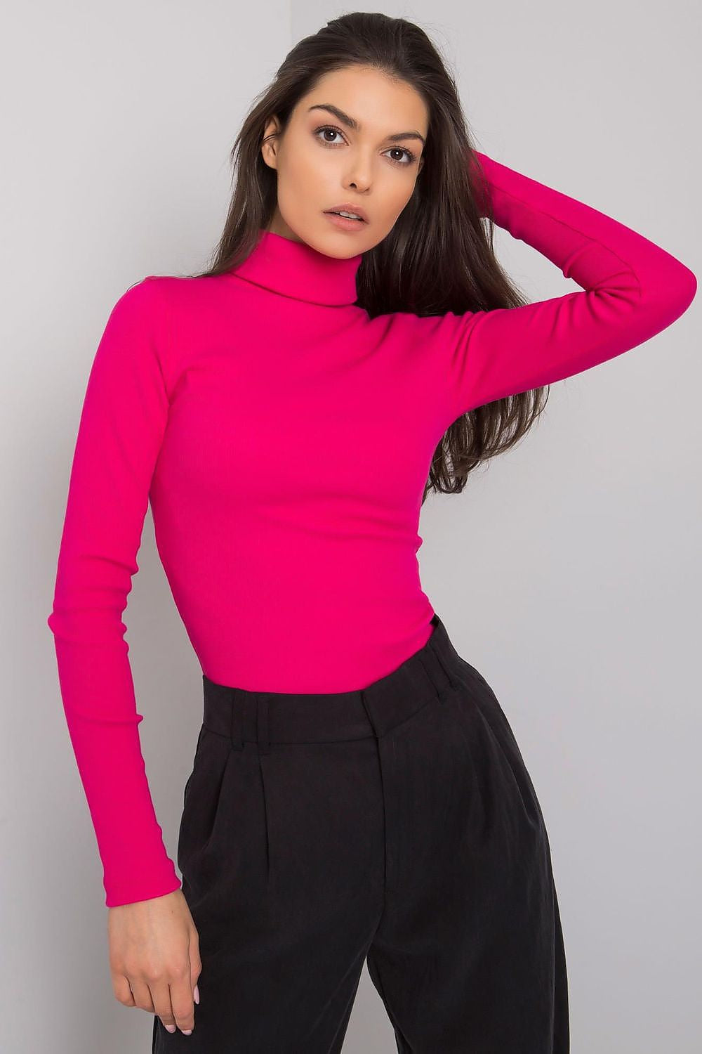 Rosa / S/M Dolcevita in cotone a costine - 173403