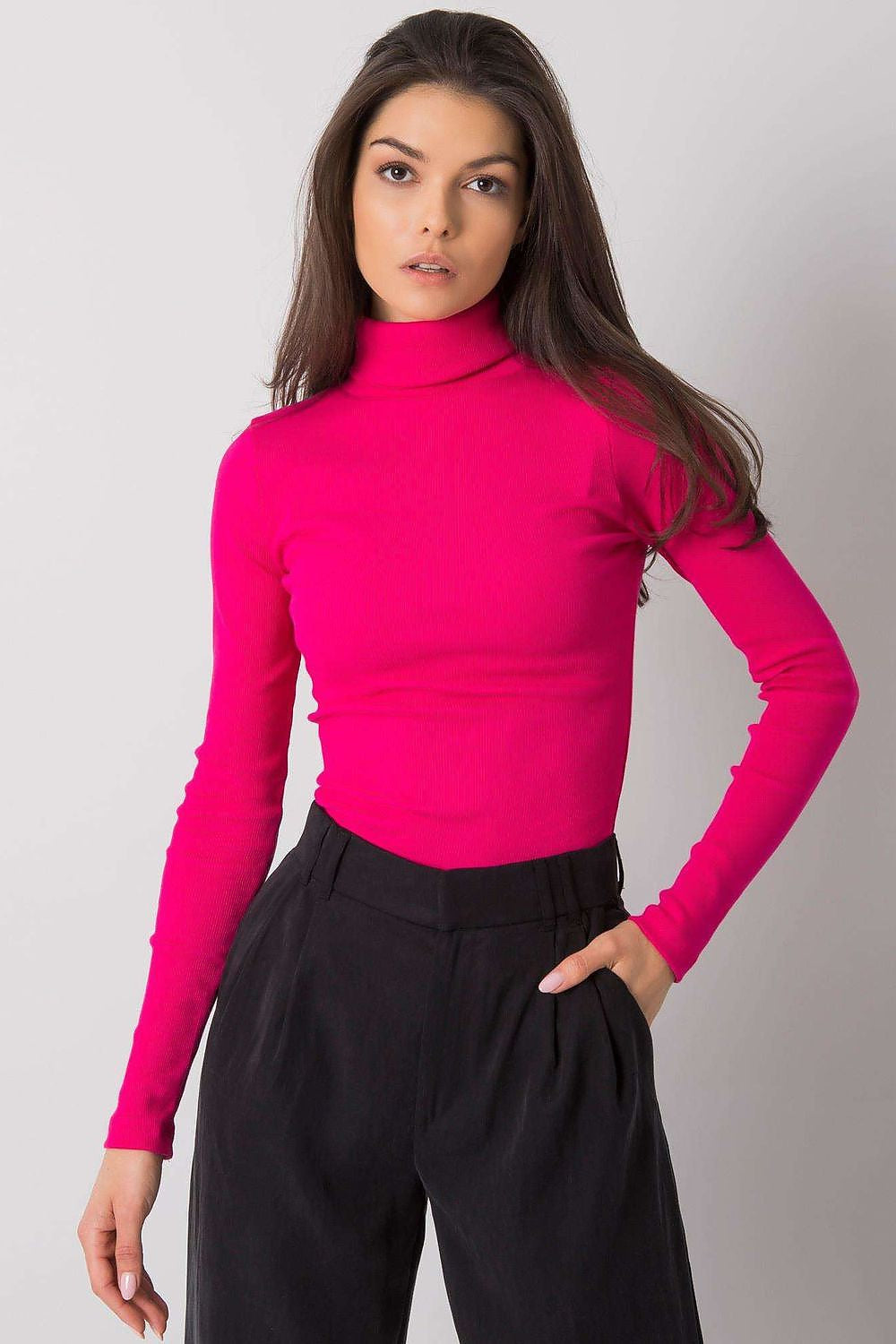 Dolcevita in cotone a costine - 173403