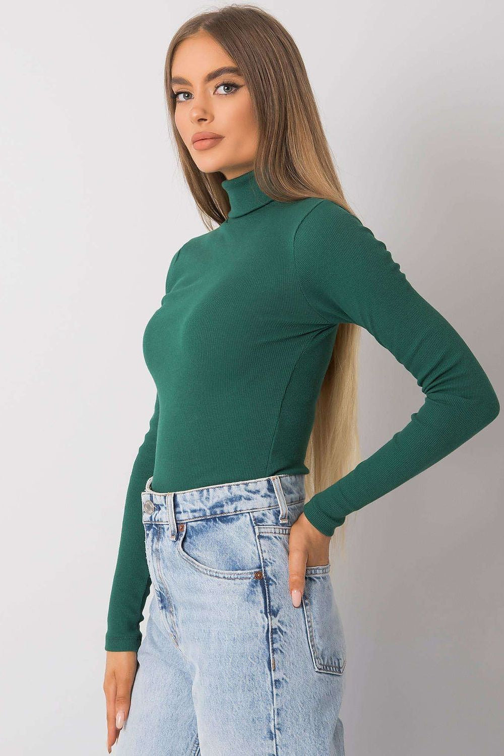 Dolcevita in cotone a costine - 173403